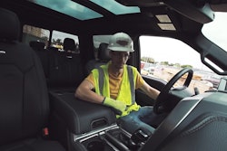 F-150 construction worker back massage