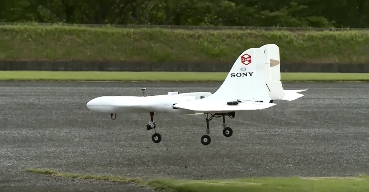 Sony's drone prototype is a mini plane with vertical takeoff built Sony's drone prototype is a mini plane with vertical takeoff built