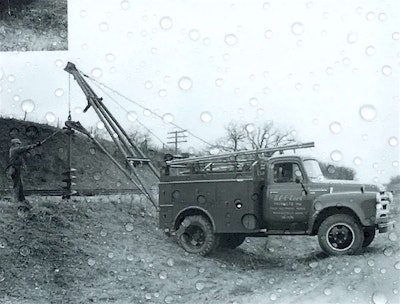 A photo of the Power Wagon/Tel-E-Lect combo in use back in the 1950s. Excuse the raindrops.