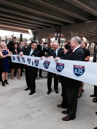FHWA Administrator Gregory Nadeau (right) at the LBJ Express ribbon-cutting ceremony