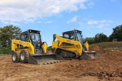 Wacker Neuson’s ST24 skid steer and ST45 compact track loaders.