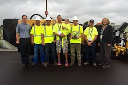 The BT Drainage crew (center) with Jason (L) and Mary Andringa (R)