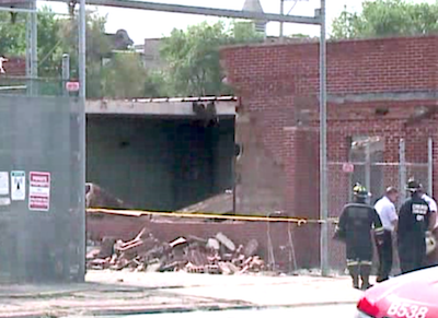 Bronzeville wall collapse