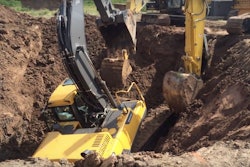 Excavator deep hole rescue