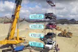 Ford 2017 Super Duty crane F-150 Tonka Dump Truck stunt