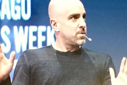 Uptake CEO Brad Keywell speaking in Chicago in October.