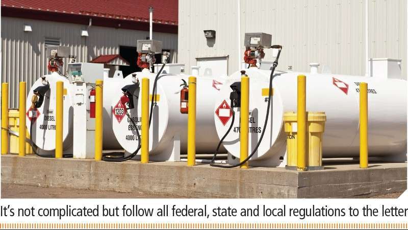 How to set up and maintain on-site fuel tanks