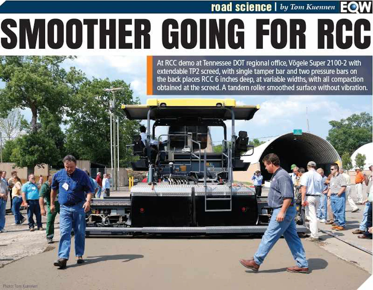 Roller Compacted Concrete gaining momentum | Equipment World