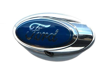 BrandMotion offers rear cameras that are integrated into the Ford oval.