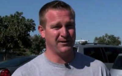 Byron Price thwarted a University of California freshman’s plan to turn a knife attack into a shooting. Photo Credit: Still from KERO TV footage.