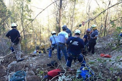 Excavator overturns Virginia Faulconer