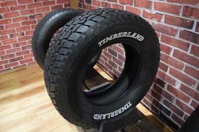 Timberland’s tires are recycled into boot treads, and they’ll give you a discount to try it out.