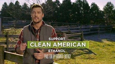 Iowa farmer and TV star Chris Soules appears in a week-long TV ad promoting ethanol as industry insiders scramble to convince the EPA and President Obama to forego anticipated reductions of the corn-based alternative in the nation’s fuel supply.