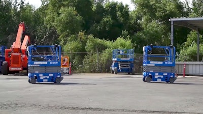 Using 5D’s technology, machines can see each other as well and follow each other in a “wagon train.”