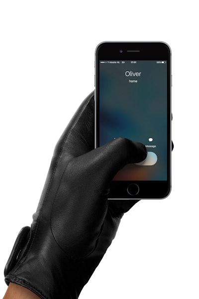 Mujjo leather touchscreen glove