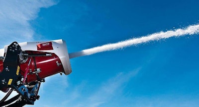 The TAF’s turbine cannon can shoot a stream of water 295 feet.