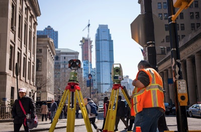 New York City NYC construction street