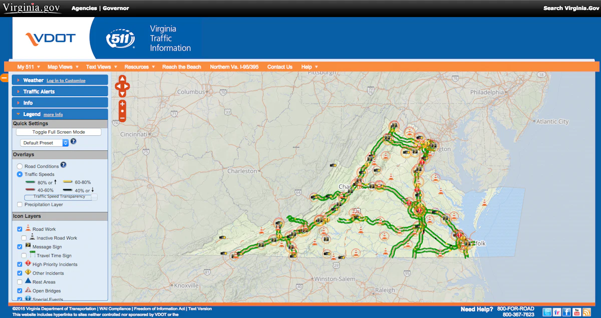 VDOT’s 511 app helps drivers plan for holiday travel | Equipment World