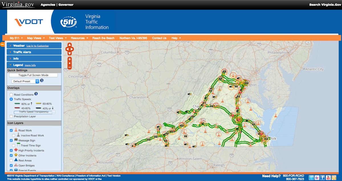 VDOT’s 511 app helps drivers plan for holiday travel Equipment World