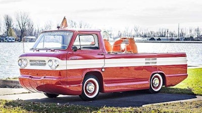 An amphibious truck made by Chevy in 1961 will be up for auction next month in Florida.