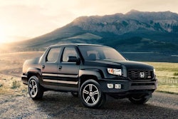 Honda is debuting its 2017 Ridgeline on the biggest stage possible by featuring the truck during a Super Bowl TV ad this February. A 2014 Ridgeline is featured above.