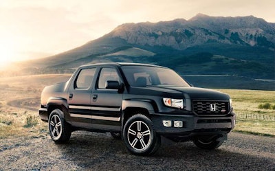 Honda is debuting its 2017 Ridgeline on the biggest stage possible by featuring the truck during a Super Bowl TV ad this February. A 2014 Ridgeline is featured above.