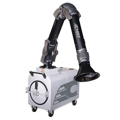 Ford approved Chief Automotive Technologies’ fume and dust extractors for repair work on its F-150 aluminum truck bodies.