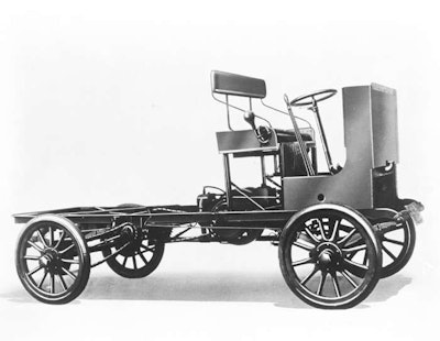 GM recently celebrated its 7 millionth truck. Pictured above is its first: a 1902 Rapid 1-ton.