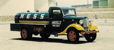 A used oil tanker truck marked the humble beginnings of Hess Corporation in 1933.