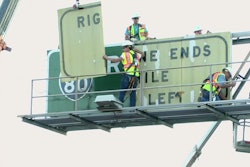 Caltrans sign replacement