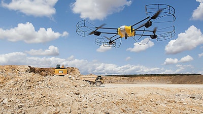 Caterpillar drone