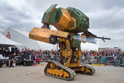 MegaBots Mk. II robot battle