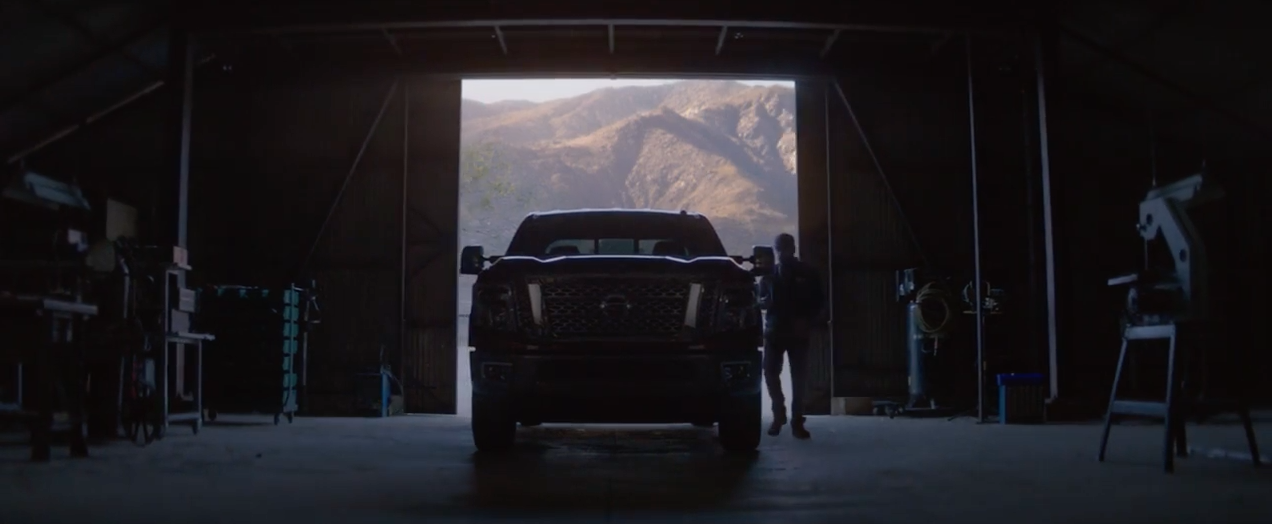 Nissan Titan XD Shoulders of Giants ad