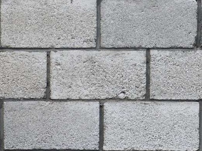 concrete block wall