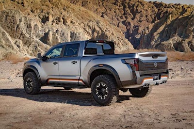 Nissan’s Titan Warrior concept pickup, big brother to the Titan XD, turned heads today at the North American International Auto Show in Detroit.