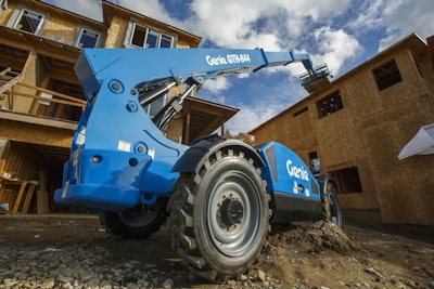 The Genie GTH-844 telehandler now comes in with either a 74- or 99-horsepower engine.