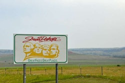South Dakota welcome sign