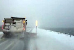The Superior Stick in use on a roadway in Michigan’s Upper Peninsula.