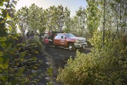 A landscape owner in Chicago says her red Chevy trucks have helped her business stand-out in The Windy City.