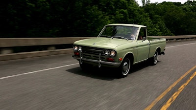 NASHVILLE, Tenn. (Feb. 5, 2016) – Marvin Askew bought his Datsun 1600 truck on November 30, 1971 at Hippodrome Datsun in Nashville for about . “This was his baby,” said Dan Tito, the second owner of the Datsun truck. “Marvin didn’t have a name for it, but we named it ‘Sweet Pea’ obviously because of its color. This man can stand here and talk about this truck hour upon hour upon hour. When you have something for 42 years and you take this good care of it, obviously it meant a lot to him.”