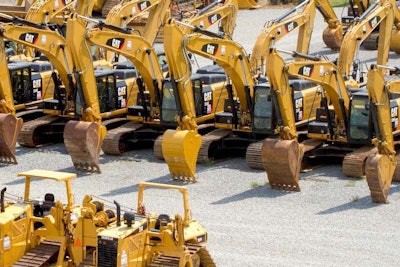 Caterpillar equipment lineup rental