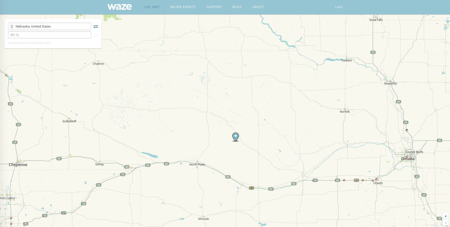 Waze Nebraska