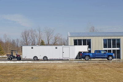 Chevrolet Accessories offers a trailering camera system, produced by Echomaster, for 2014-2016 model year Silverados. The system includes a camera to be mounted on the rear of the trailer, that wirelessly transmits images to the Silverado’s center display.