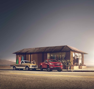 The 2017 Colorado Shoreline edition combines bright exterior colors with blacked-out trim and minimal chrome accents.