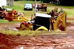 Backhoe obstacle course