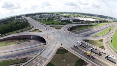 The I-55 Split Diamond Project in Mississippi reconstructed I-55 from Ridgeland to Madison.