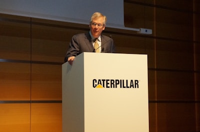 Oberhelman speaking at Cat’s Bauma 2016 corporate press conference.