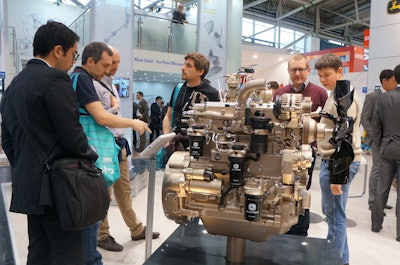 John Deere’s 4.5-liter PowerTech engine on display at Bauma.
