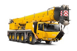 The new Grove GMK5150L features an updated look with a Mercedes carrier cab.