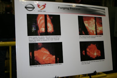 Nissan's crank forging process.